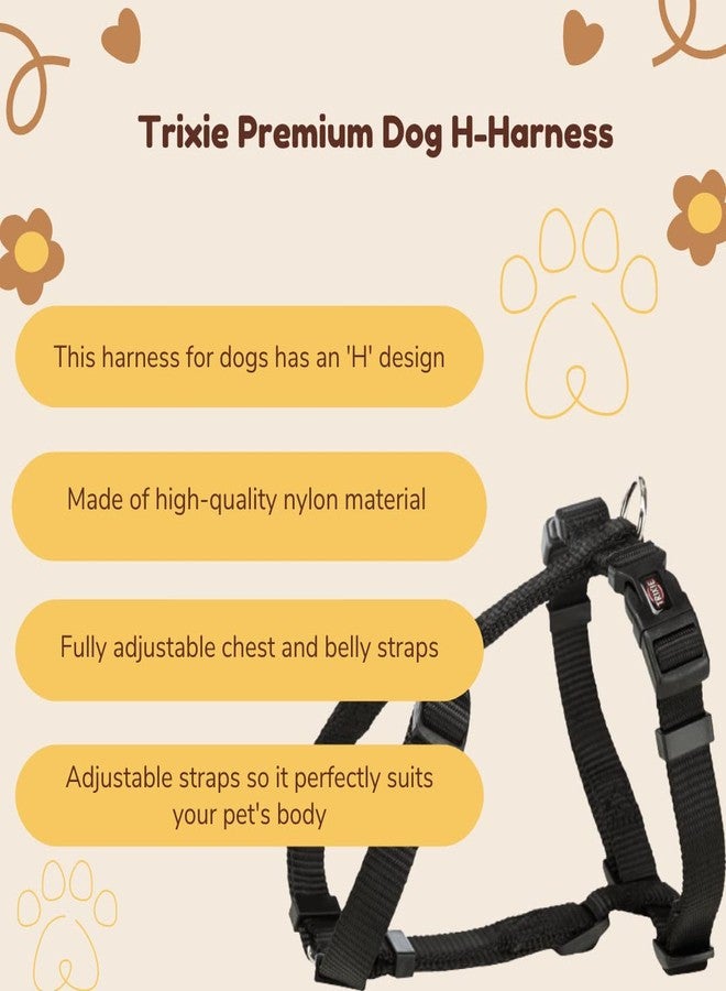Trixie Premium Touring Harness for Dogs Made with Fleece Padding, Adjustable, and Lightweight Strong D-Ring Keeps The Harness and Leash in Place (M-L, Black) - Image 5